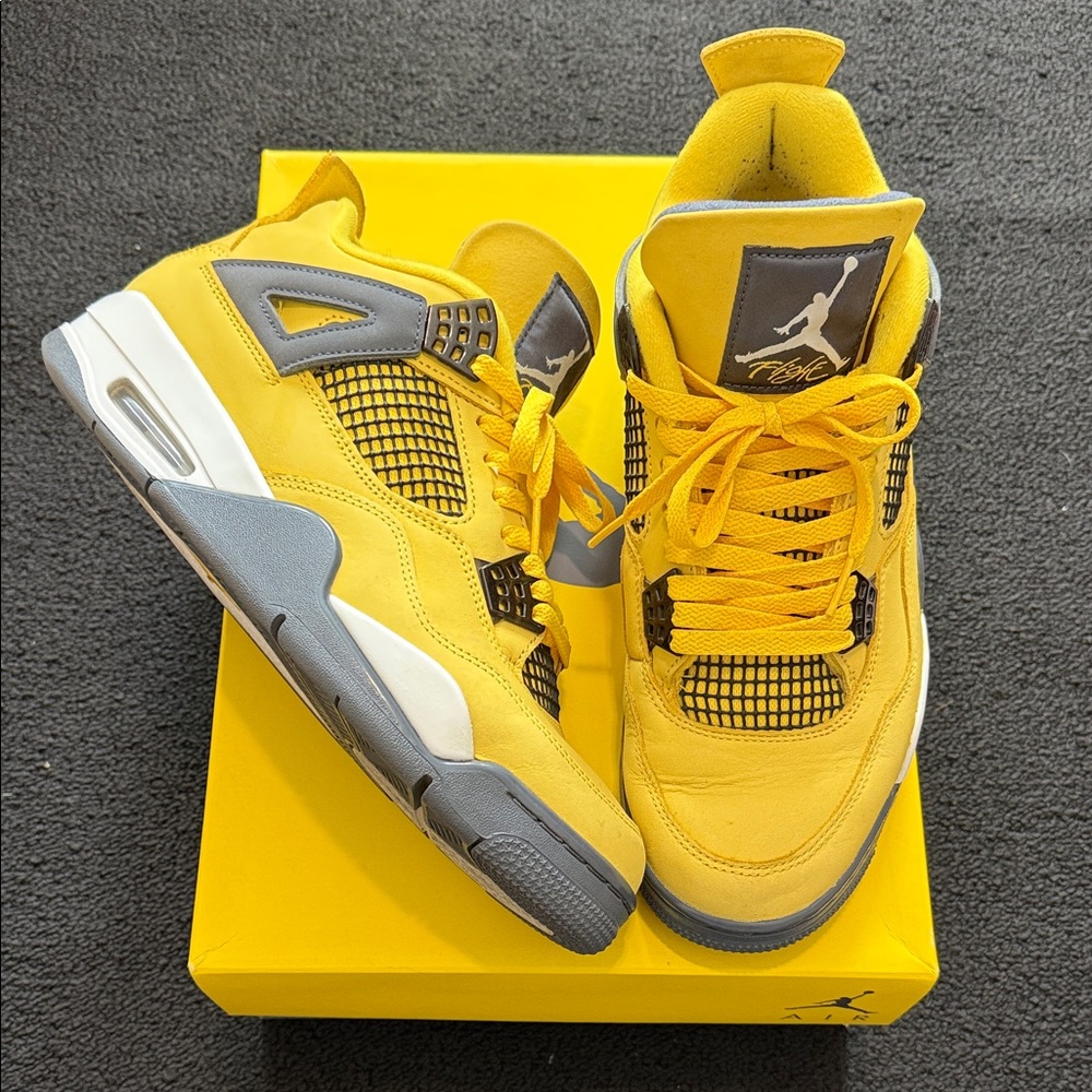Yellow and Gray Sneakers